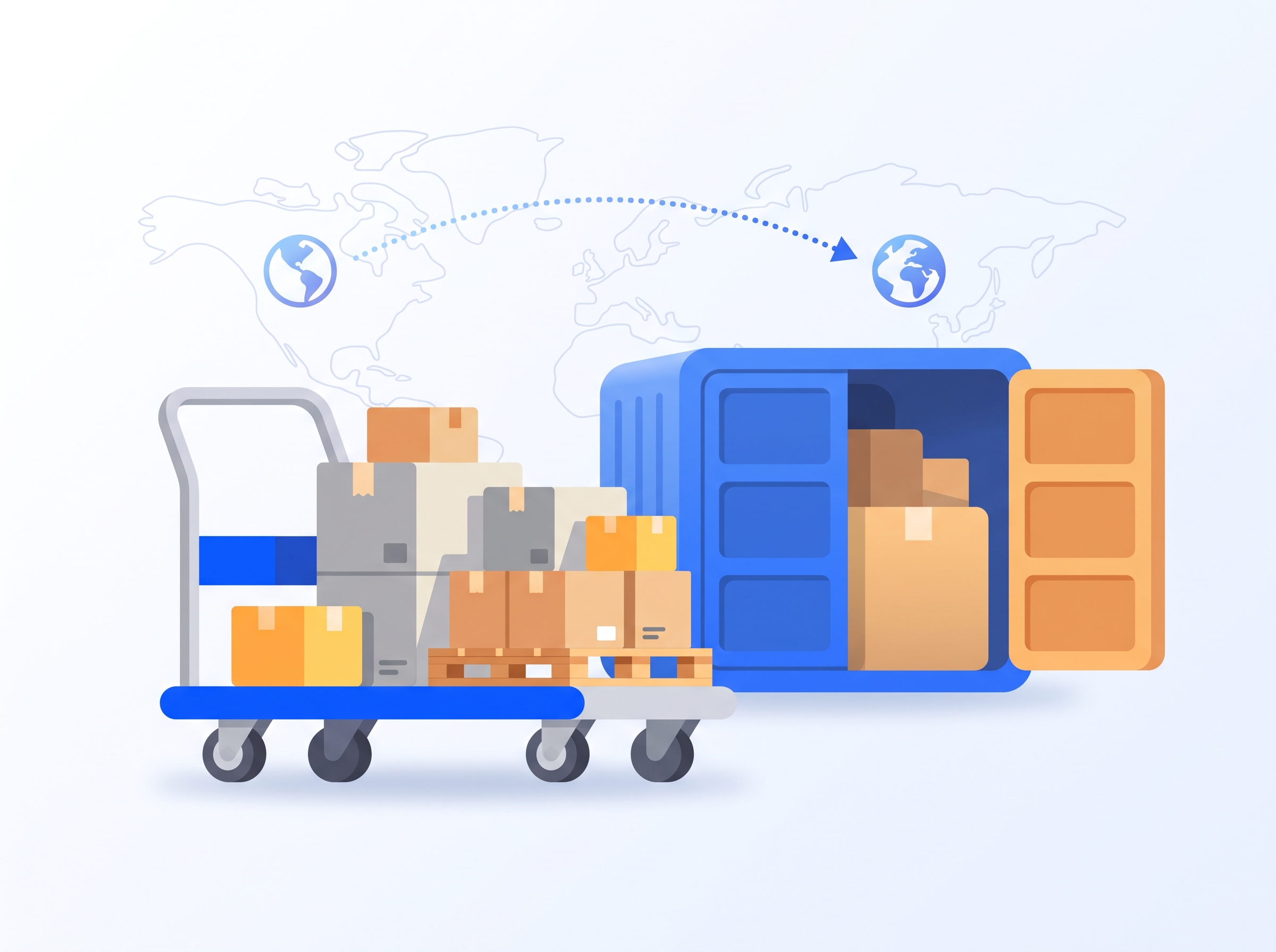 JetSend 1688 wholesale sourcing agent consolidating cartons for export to Europe