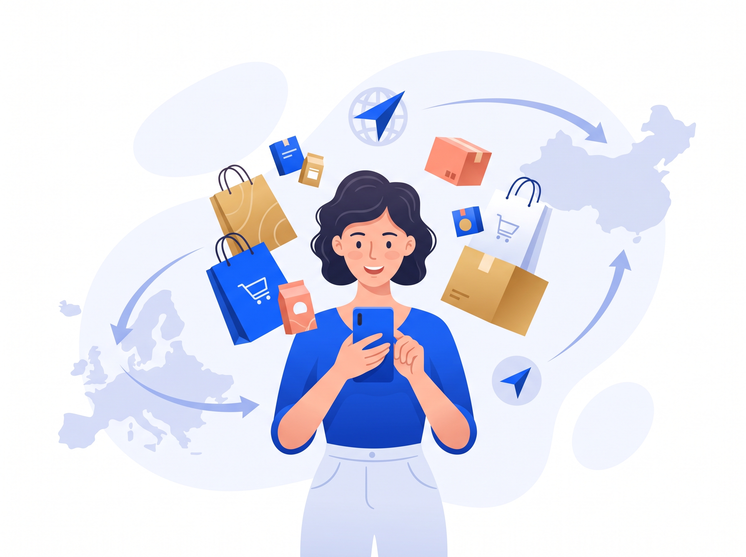 Agente de compras de Taobao de JetSend que entrega paquetes de China a Europa